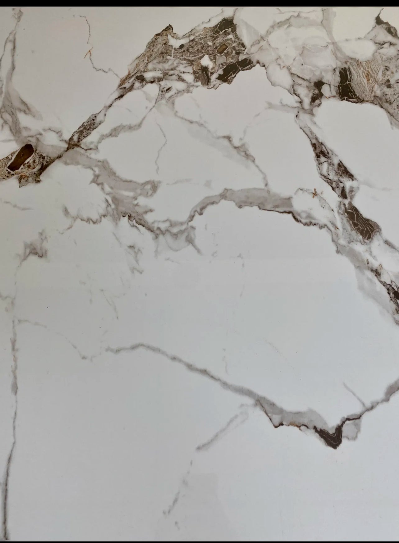 MEUBLE TV ESMEE DORE CERAMIQUE MARBRE BEIGE