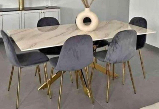 TABLE MARBRE 6 chaise