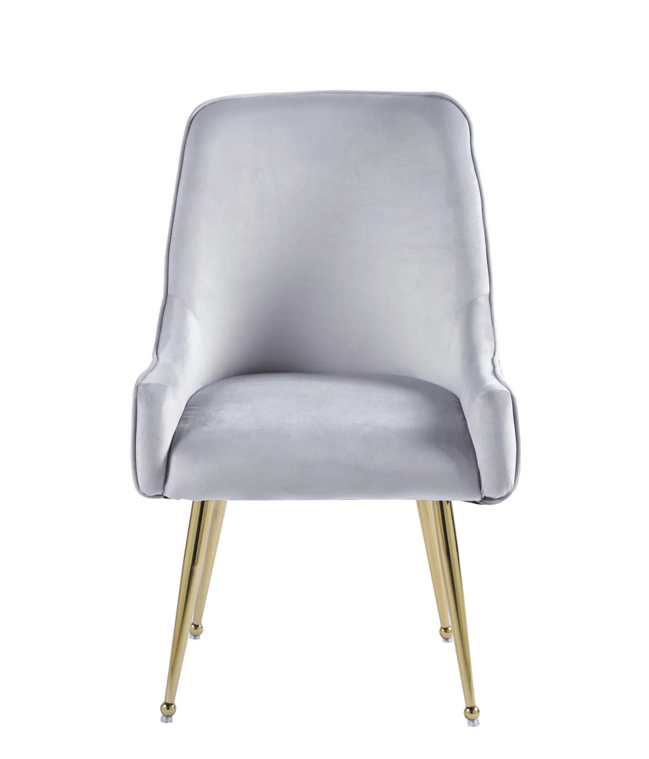 CHAISE LUXURY GOLD VELOURS GRIS (DC315GG)